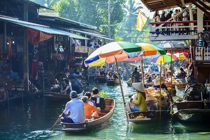 Damnoen Saduak floating market Bangkok