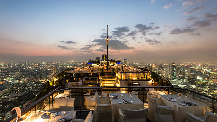 Vertigo and Moon sky bar Bangkok