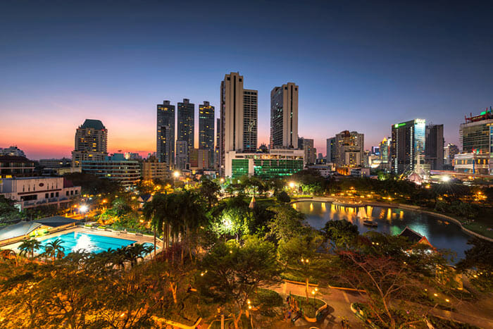 Benjasiri Park in Sukhmuvit, Bangkok