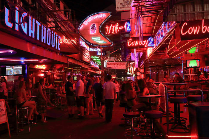 Soi Cowboy in Sukhumvit in Bangkok