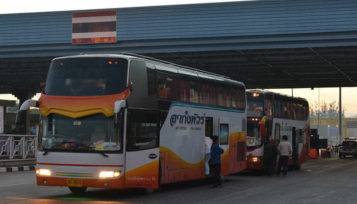 バンコクからビエンチャン行きへの直行バス