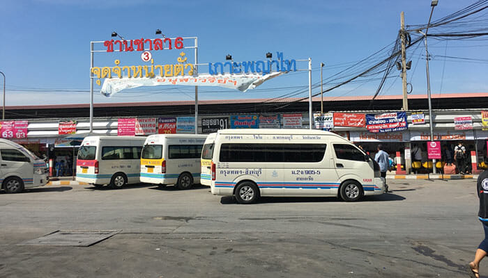 Minivan von Bangkok nach Ayutthaya