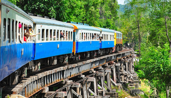 Train Bangkok to Kanchanaburi