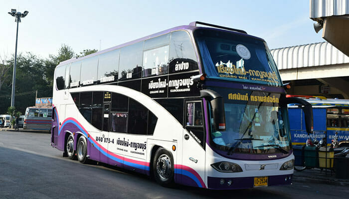방콕에서 깐짜나부리까지 버스로 이동