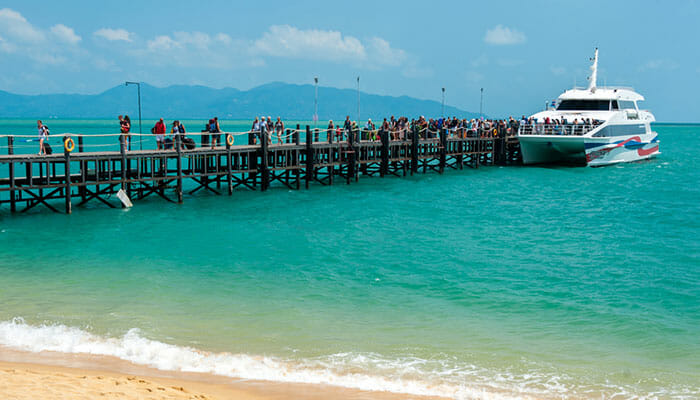 Vom Flughafen in Chumphon nach Koh Tao