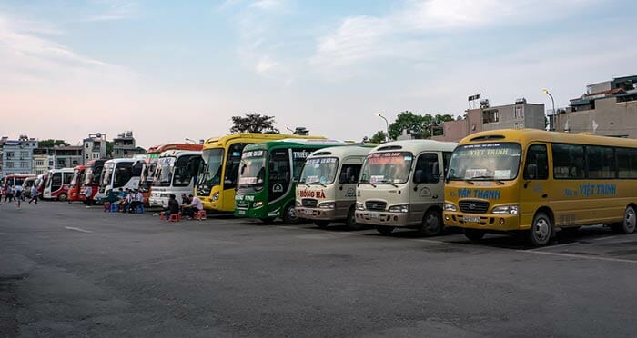 Busbahnhof Gia Lam in Hanoi