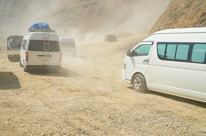 Von Luang Prabang nach Vang Vieng mit dem Minivan