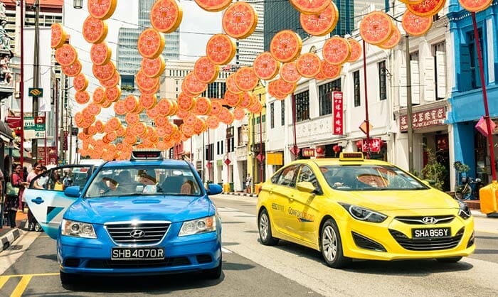 싱가포르에서 말라카 택시로 이동