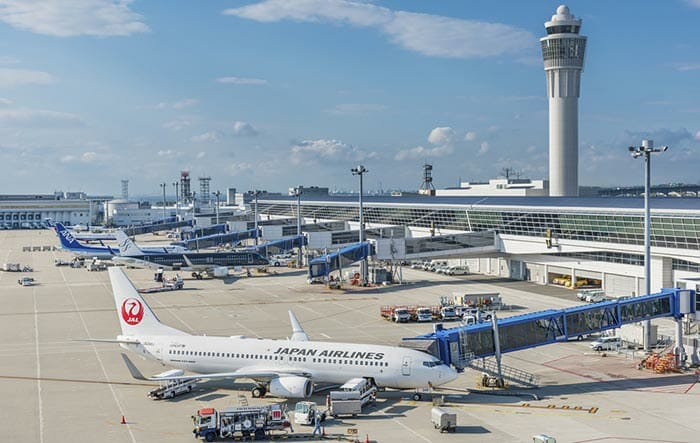 Flug von Nagoya nach Tokio