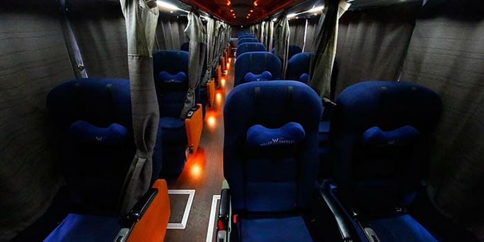 Willer Express bus interior