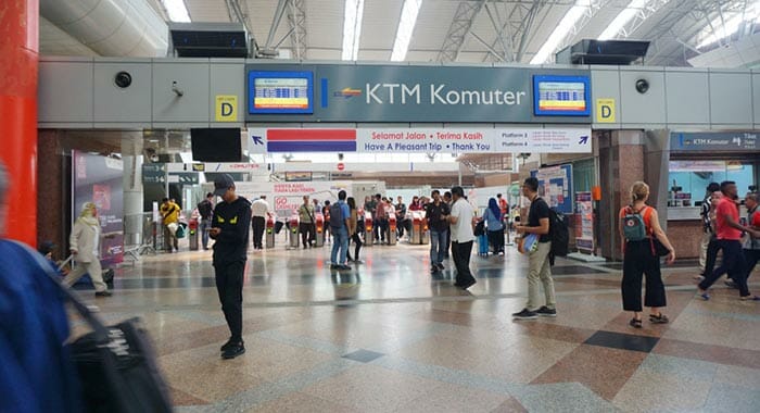 マレーシアの列車旅行の乗車券を購入する場所