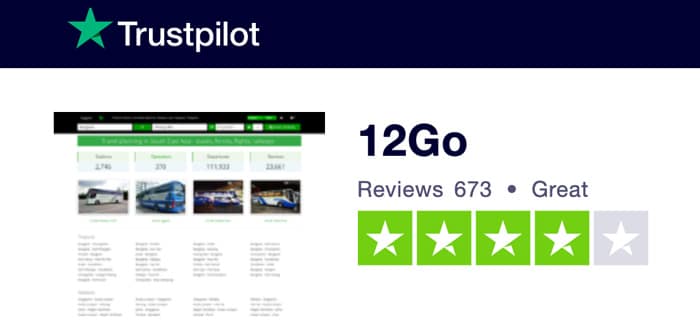 12Go Trustpilot