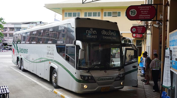 A Greenbus at Chiang Mai Bus Terminal 3