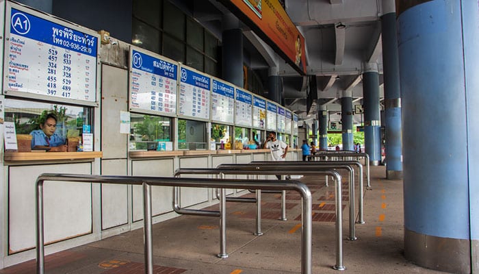 Buying Tickets for Mo Chit Bus Terminal