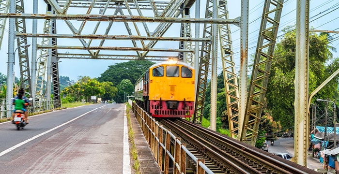 Chulachomklao Bridge Surat Thani