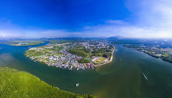 Krabi Town from above