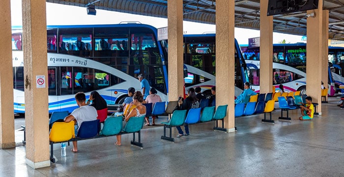 Mo Chit Bus Terminal Waiting Area Buses