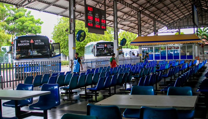 Seats at Pattaya Bus Terminal