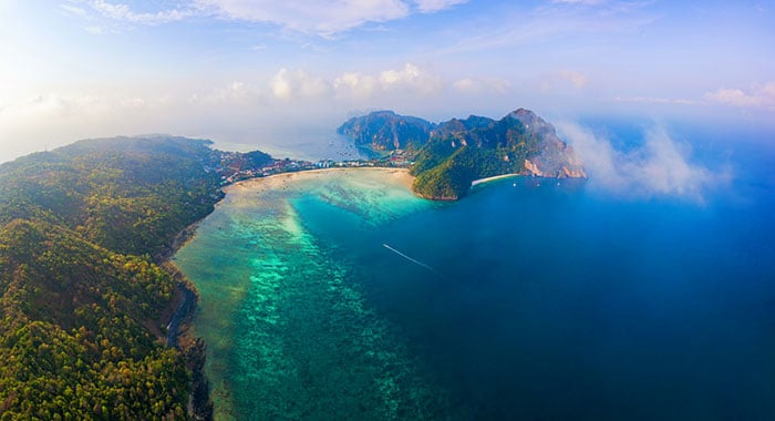 Phi Phi island from above