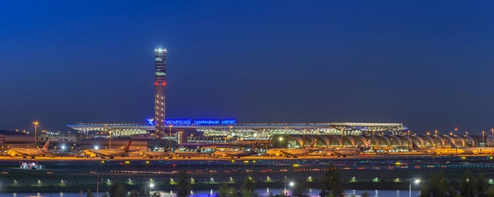 Panorama of Suvarnabhumi Airport