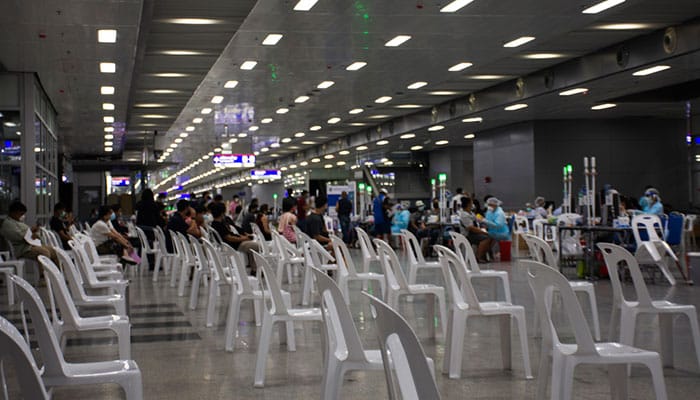 Bang Sue Grand Station used for vaccination