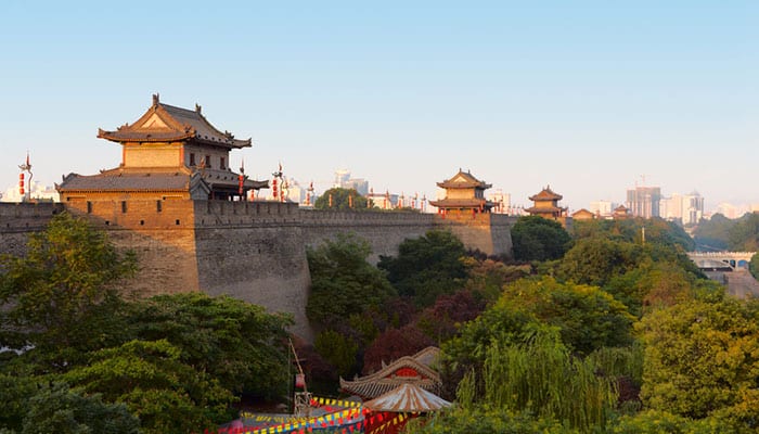 City wall of Xian 