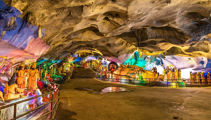 Interior of the Ramayana Cave at the Batu Caves