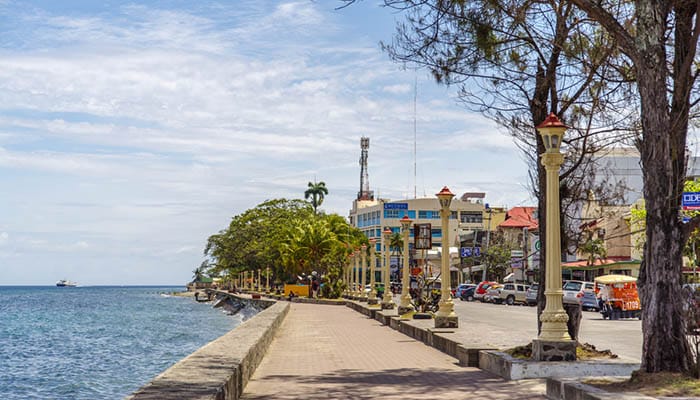 Rizal Boulevard at Dumaguete City, Philippines
